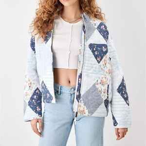 American eagle quilted bomber jacket.